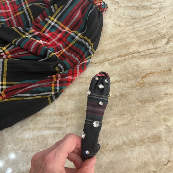 J. CREW HOLIDAY TARTAN HEADBAND - Picture 3 of 3